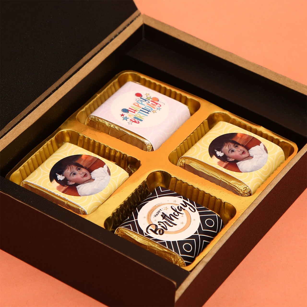 Personalized Birthday Chocolate Box with Photo