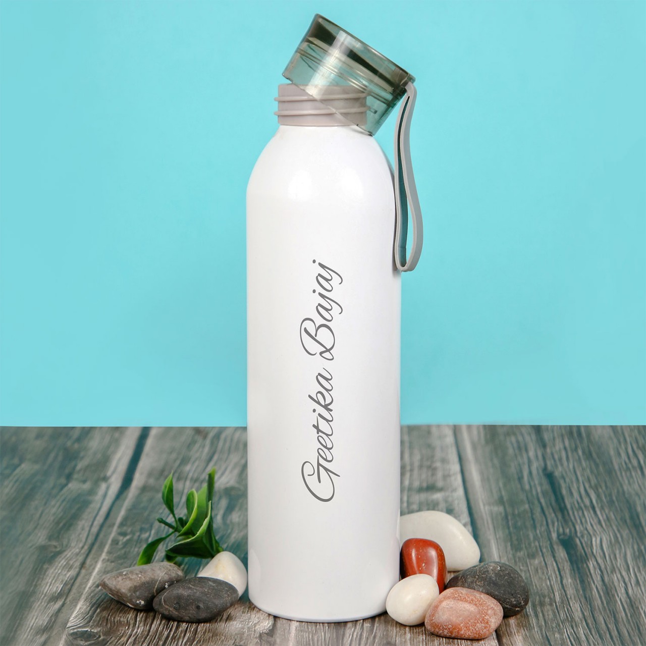 Personalized White Water Bottle - 500ML