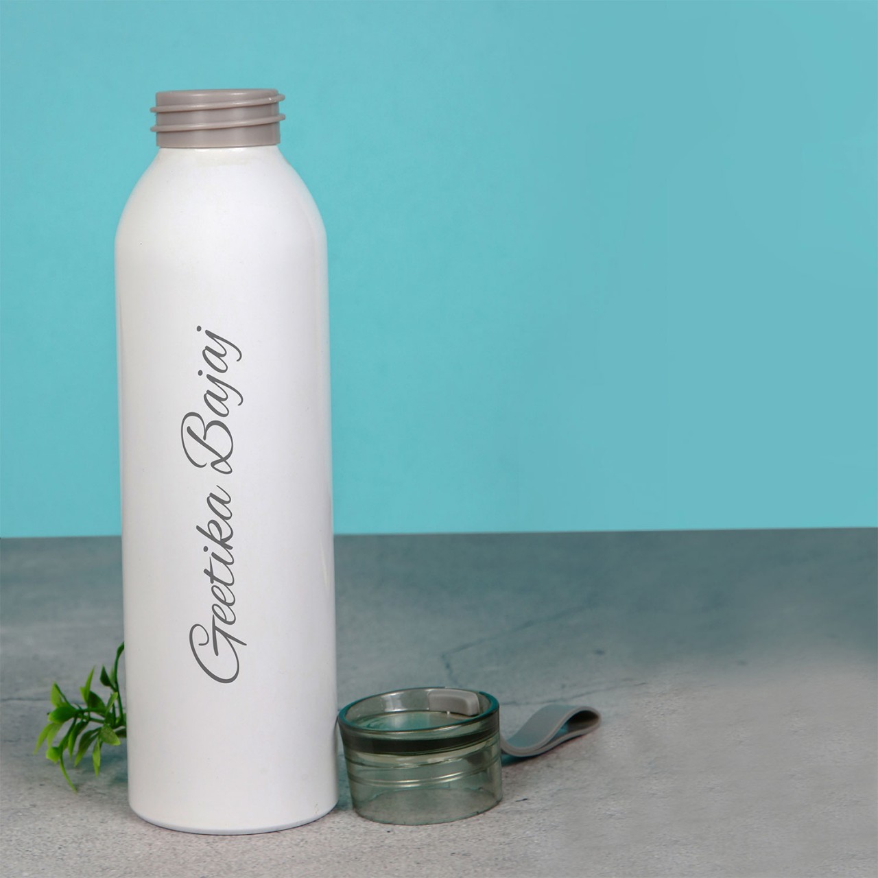 Personalized White Water Bottle - 500ML