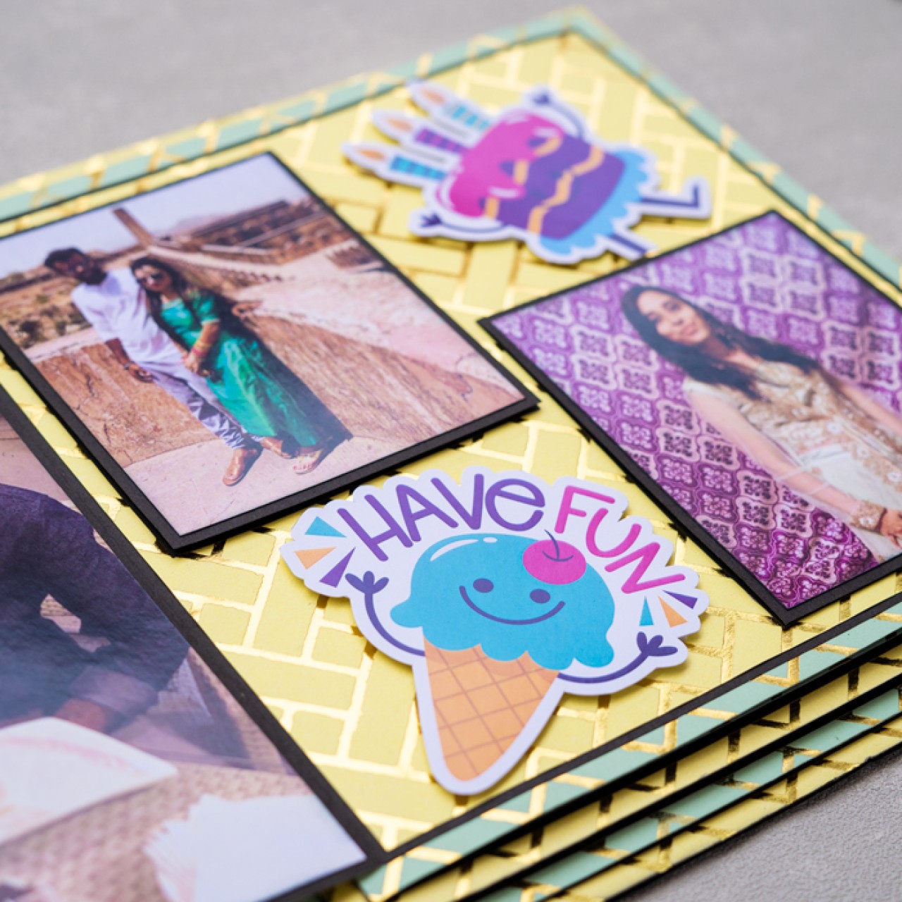 Personalized Handcrafted Pyramid Photo Album