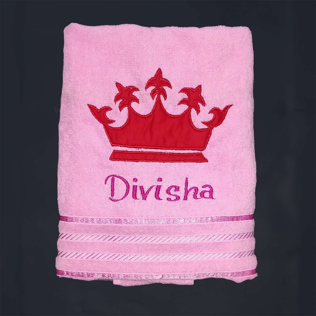 Personalized Crown With Name Cotton Towel