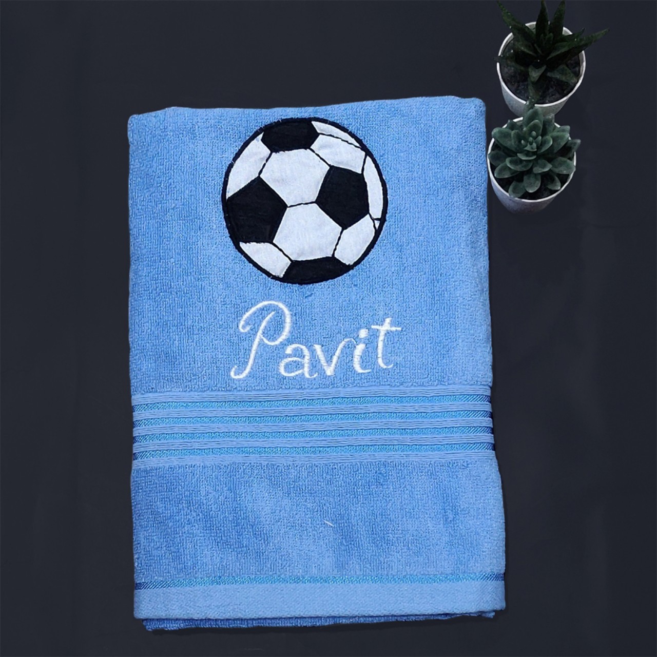 Personalized Football With Name Cotton Towel