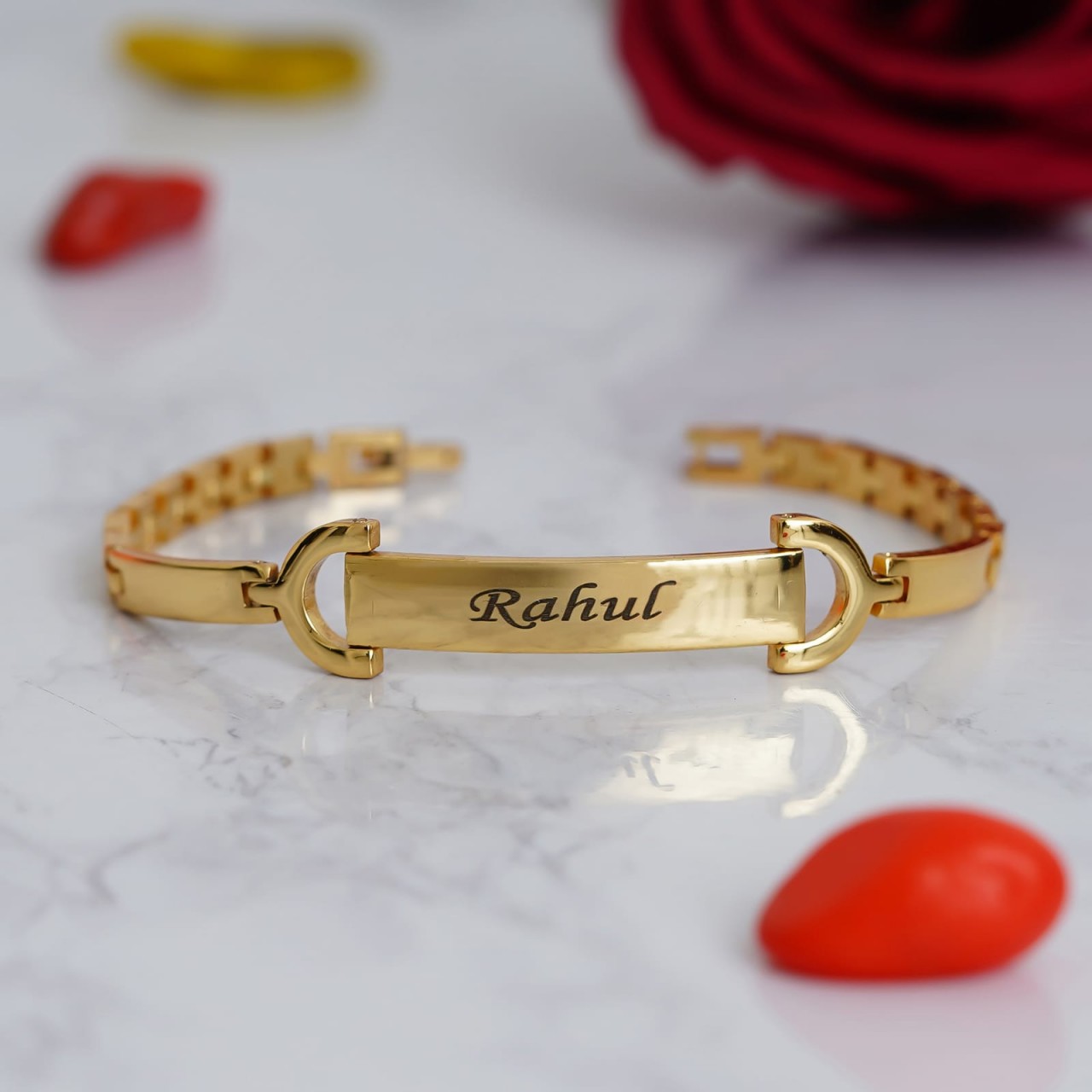 Personalized Unisex Brass Chain Bracelet