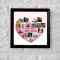 Personalized Heart Shape Wooden Photo Collage