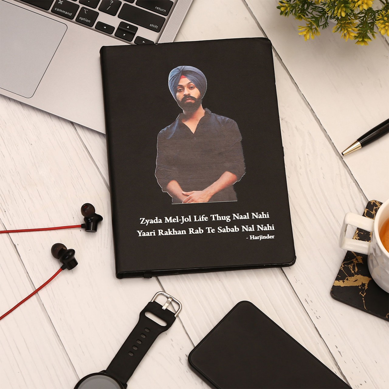 Personalized Photo Diary Black