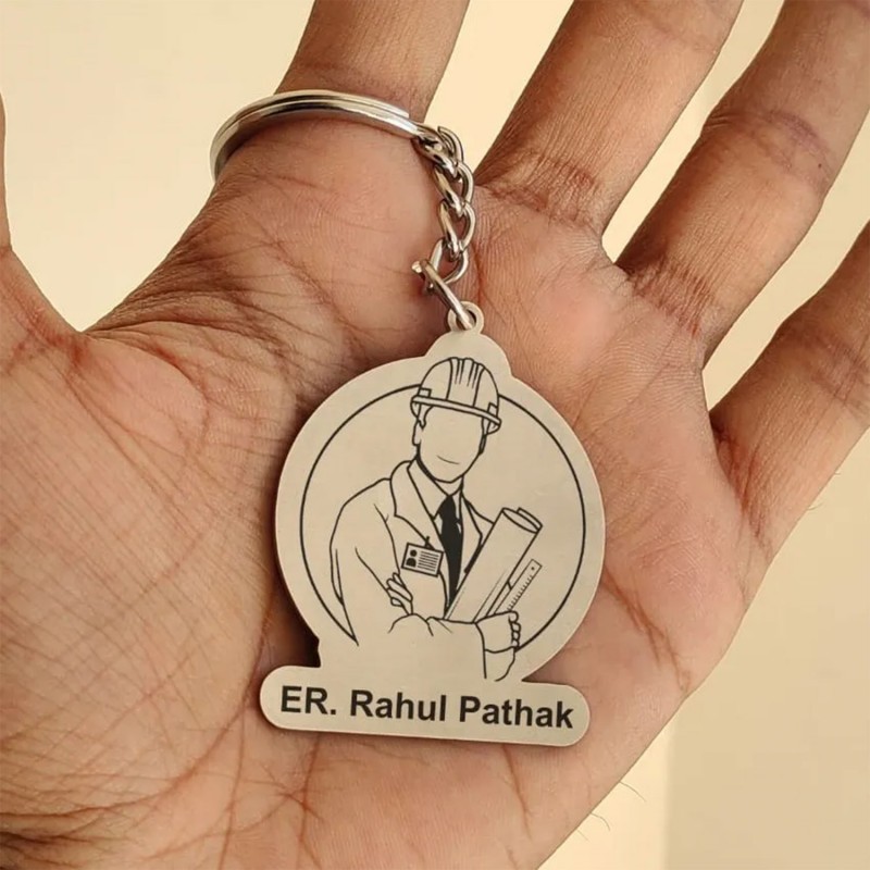 Personalized Engineer Keychain With Name