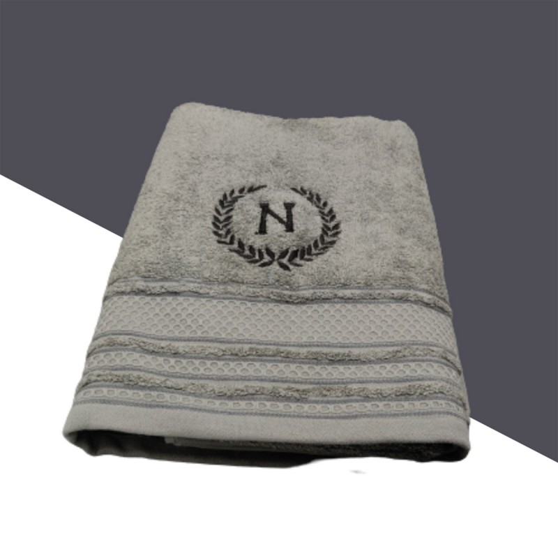 Personalized Cotton Towel With Name Initial