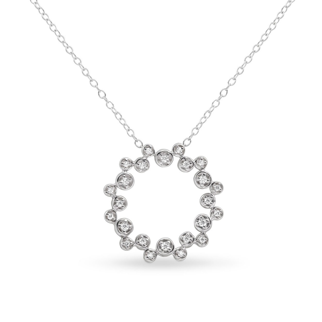 Ella Silver Bubble Twist Pendant