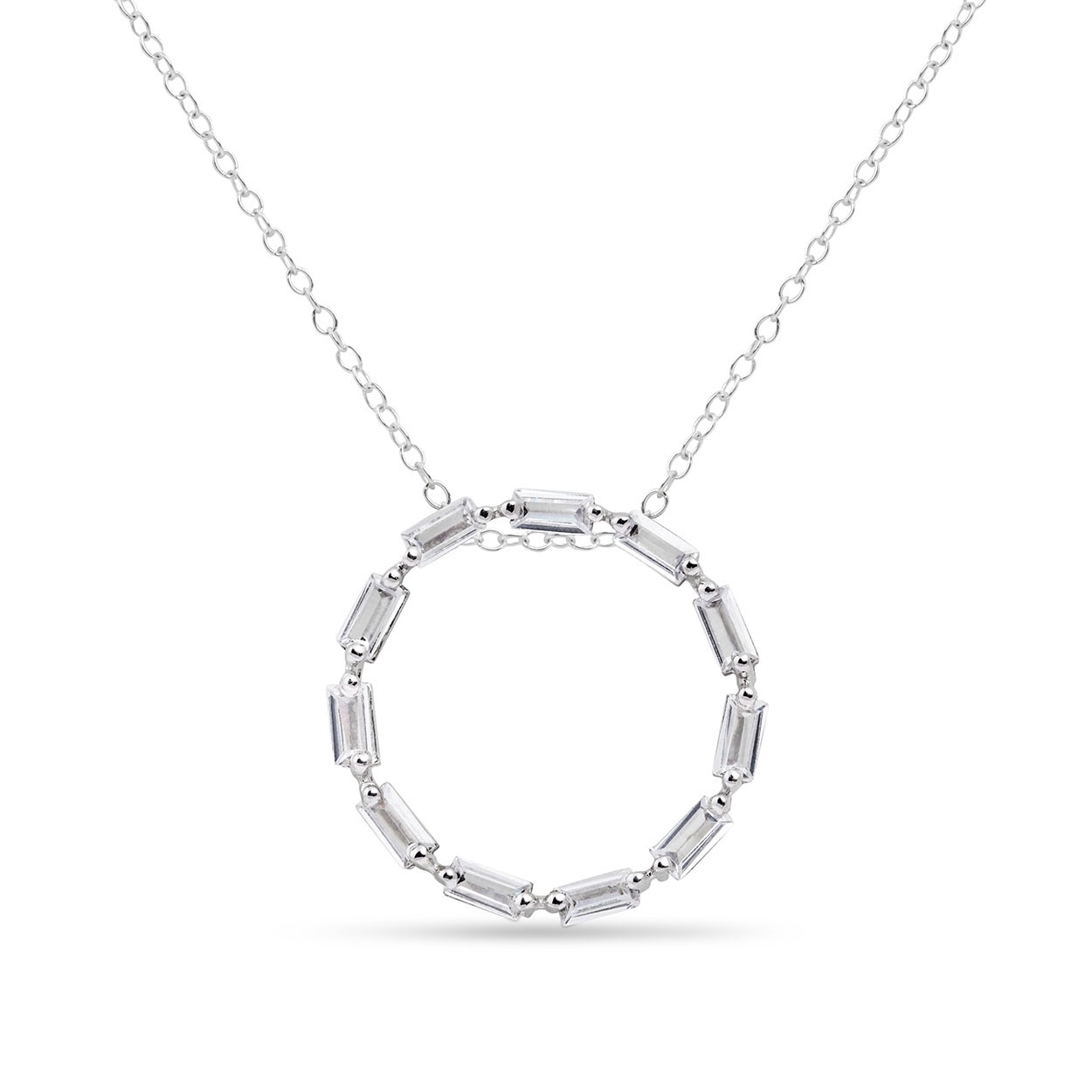 Personalised Silver Circle Necklace | Sterling Silver | Kim Ryan Jewellery  UK