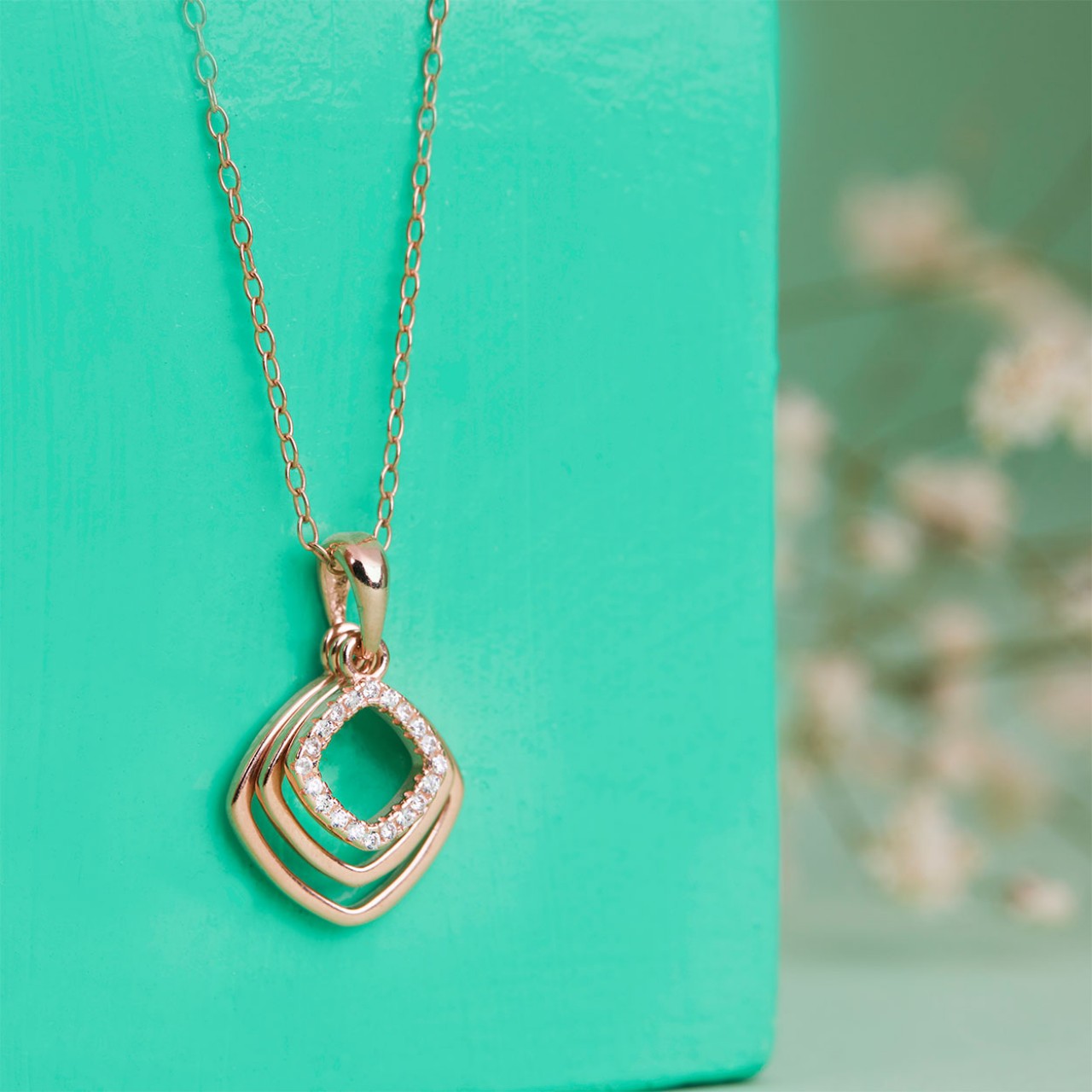 Willa Rose Gold 3 Layer Pendant