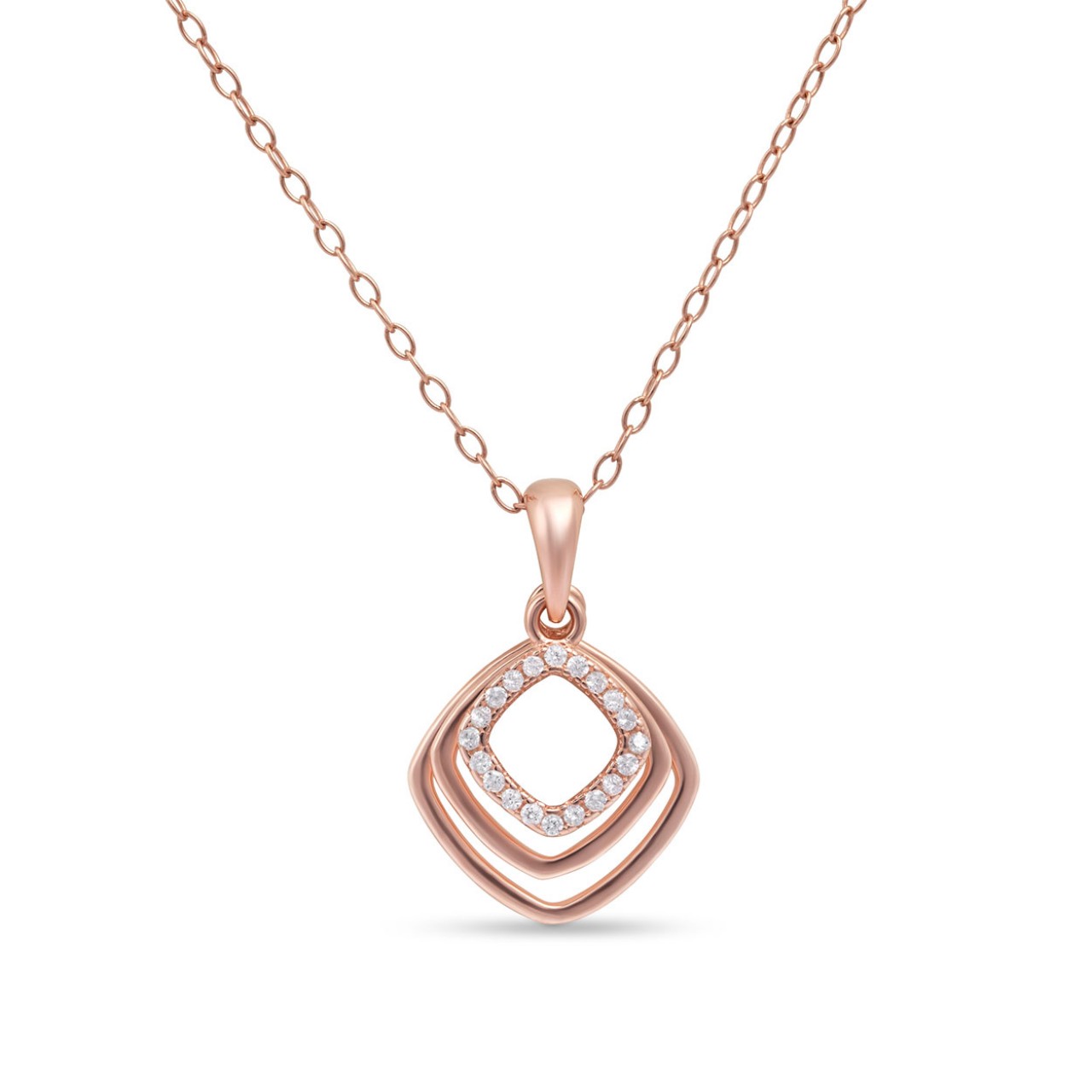 Willa Rose Gold 3 Layer Pendant