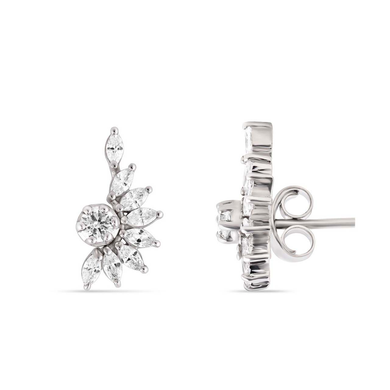 Mila Silver 2 in 1 Detachable Dainty Earrings