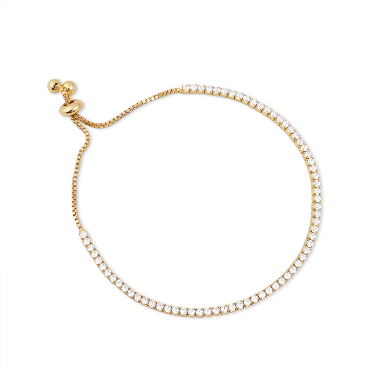 Kira Silver Gold Tennis Bracelet