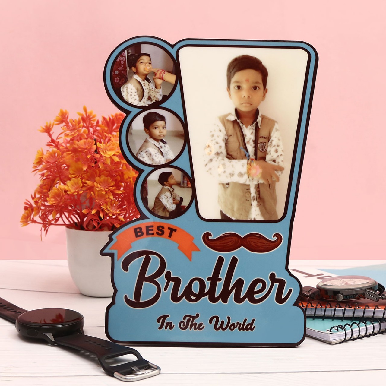 Personalized Table Top Wooden Frame For Brother