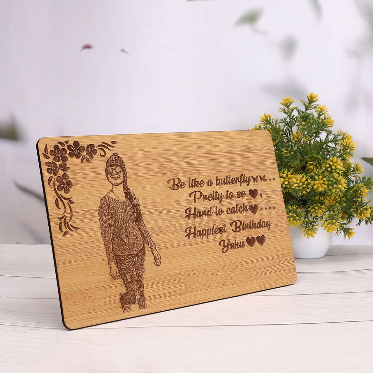 Personalized Wooden Birthday Table Frame