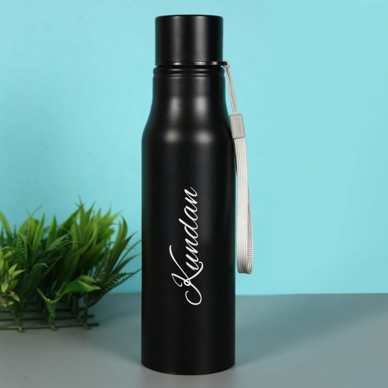 Personalized Black Water Bottle - 500ML