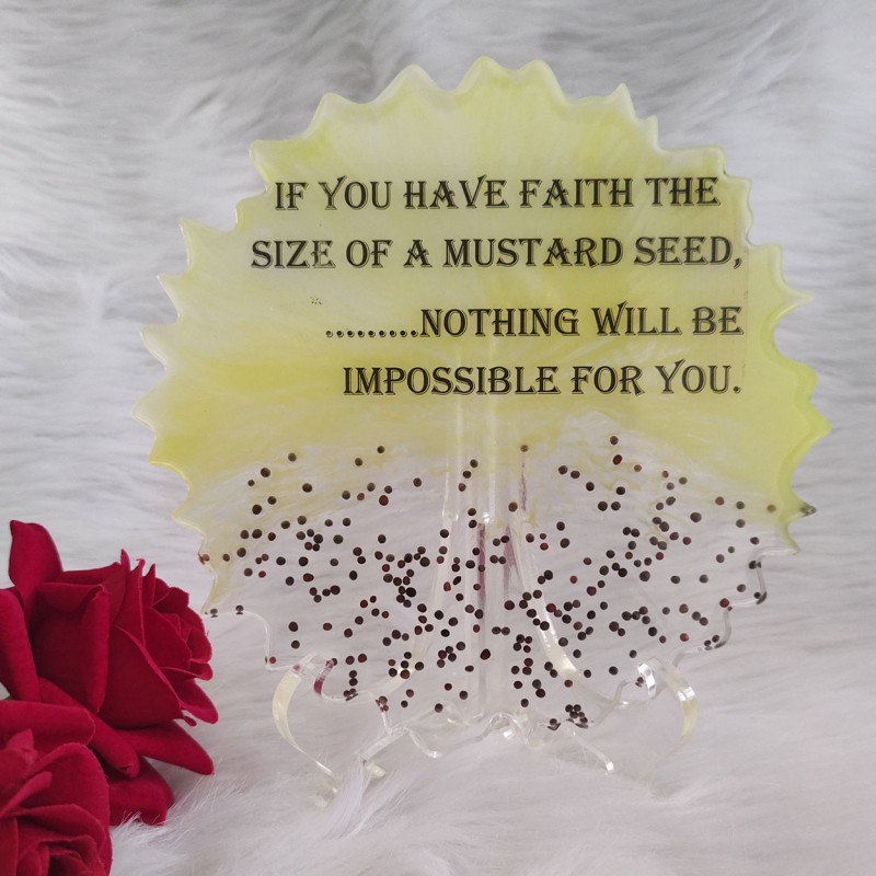 Faith The Size Of Mustard Seed Frame With Stand