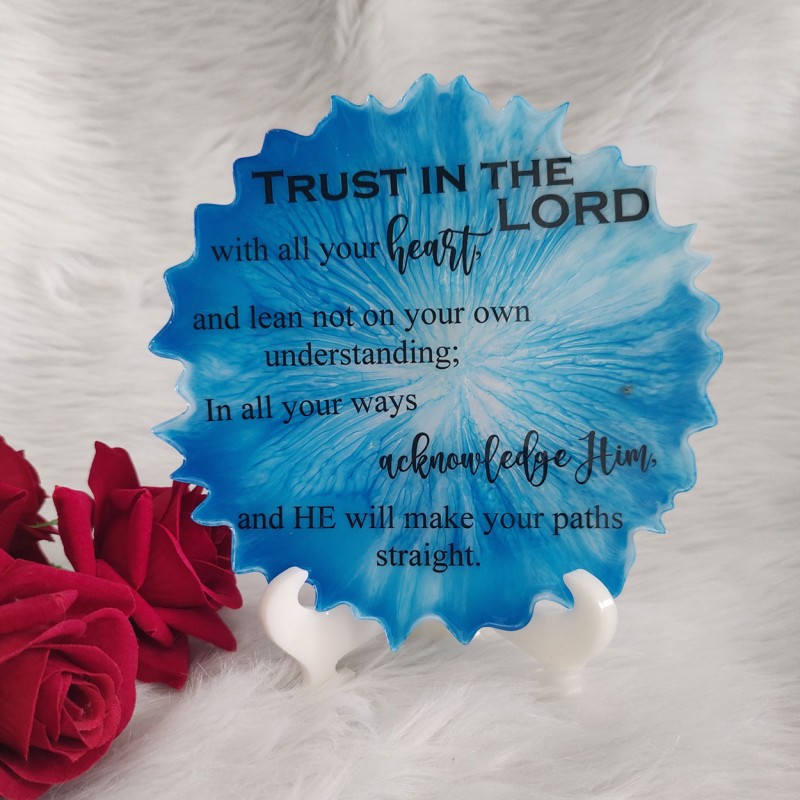 Trust In The Lord Frame With Stand