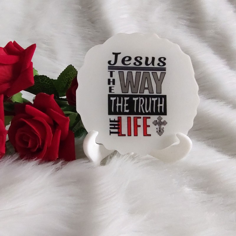 Jesus The Way Frame With Stand