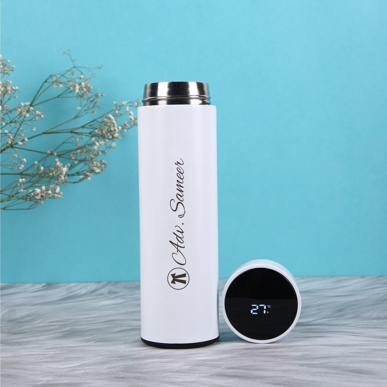 Smart Temperature Bottle For Advocate - White