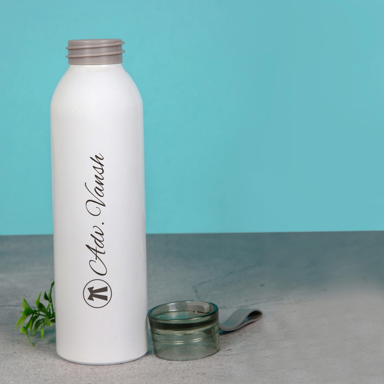 Personalized White Water Bottle For Advocates