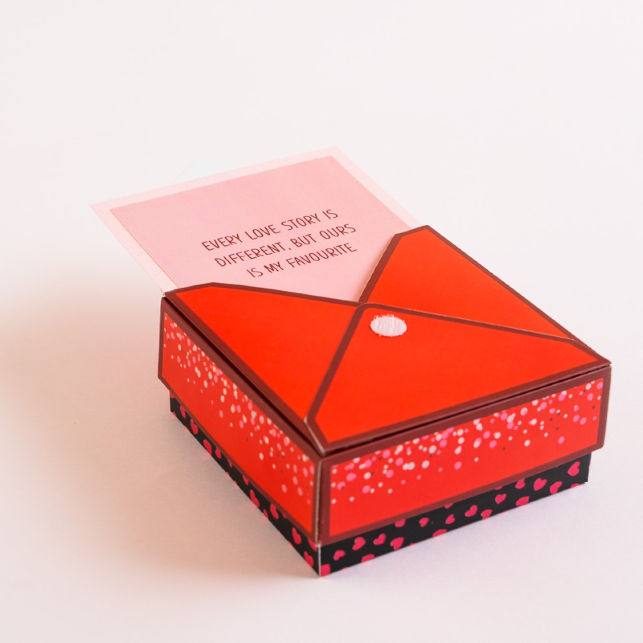 Personalized Heart Envelope Mini Scrapbook