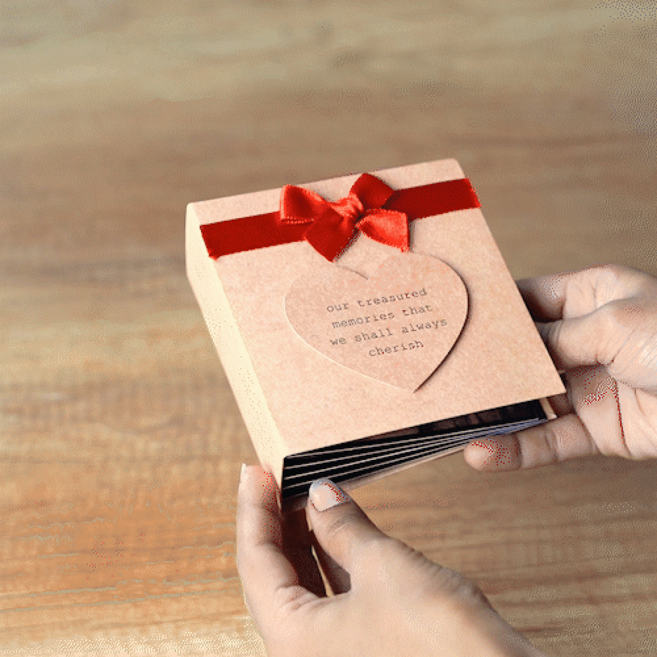 Personalized Heart Envelope Mini Scrapbook