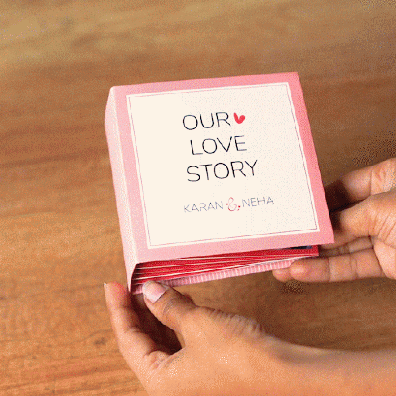 Personalized Love Story Mini Scrapbook