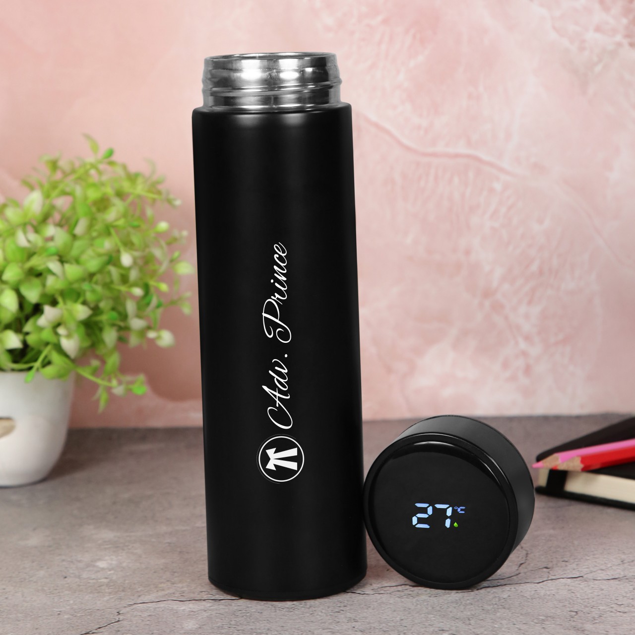 Personalized Temperature Bottle With Smart Display