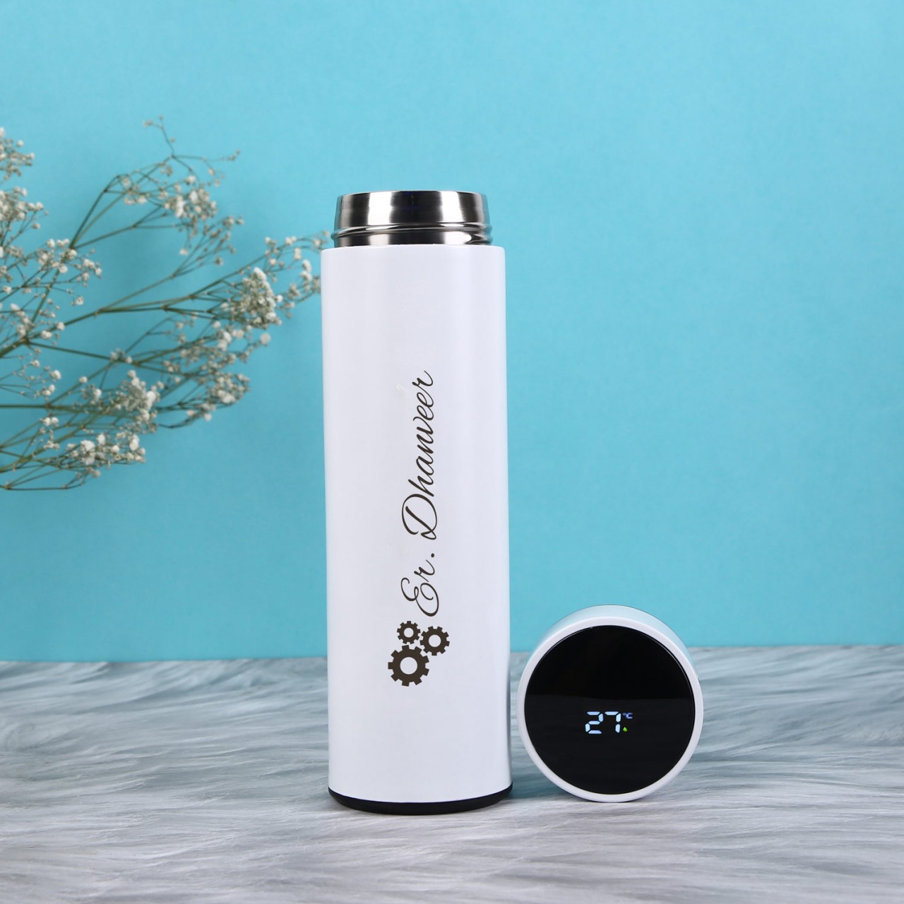 Personalized Temperature Bottle With Smart Display