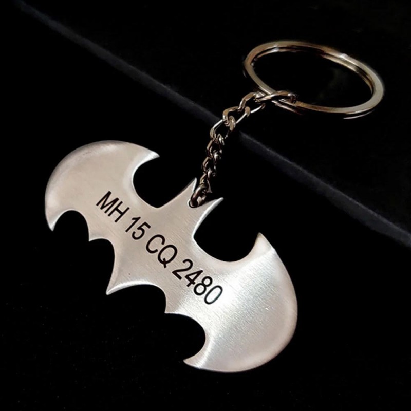 Personalized Batman Metallic Key Chain
