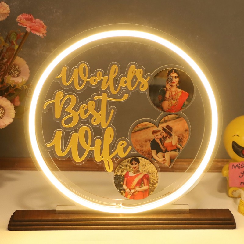 Personalized Best Wife Neon LED Lamp