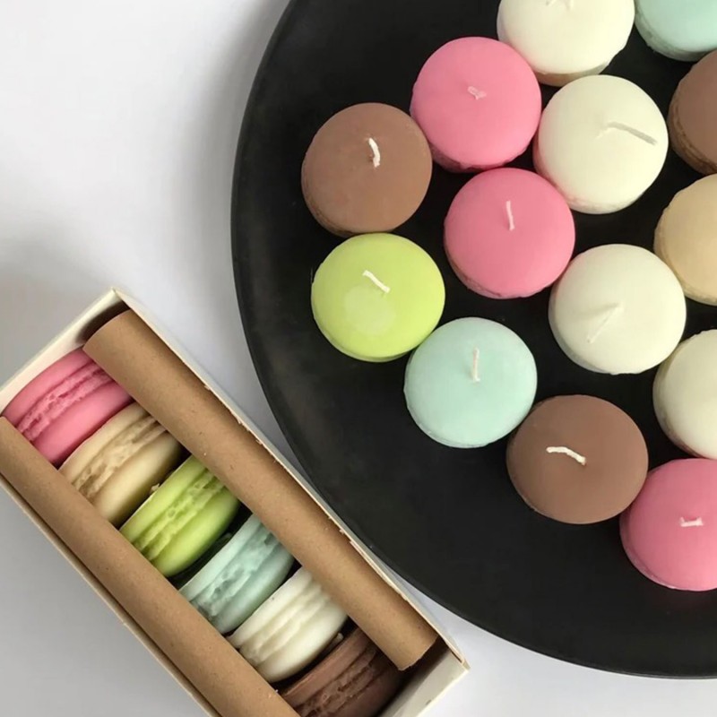 Colorful Macaroon Scented Candle