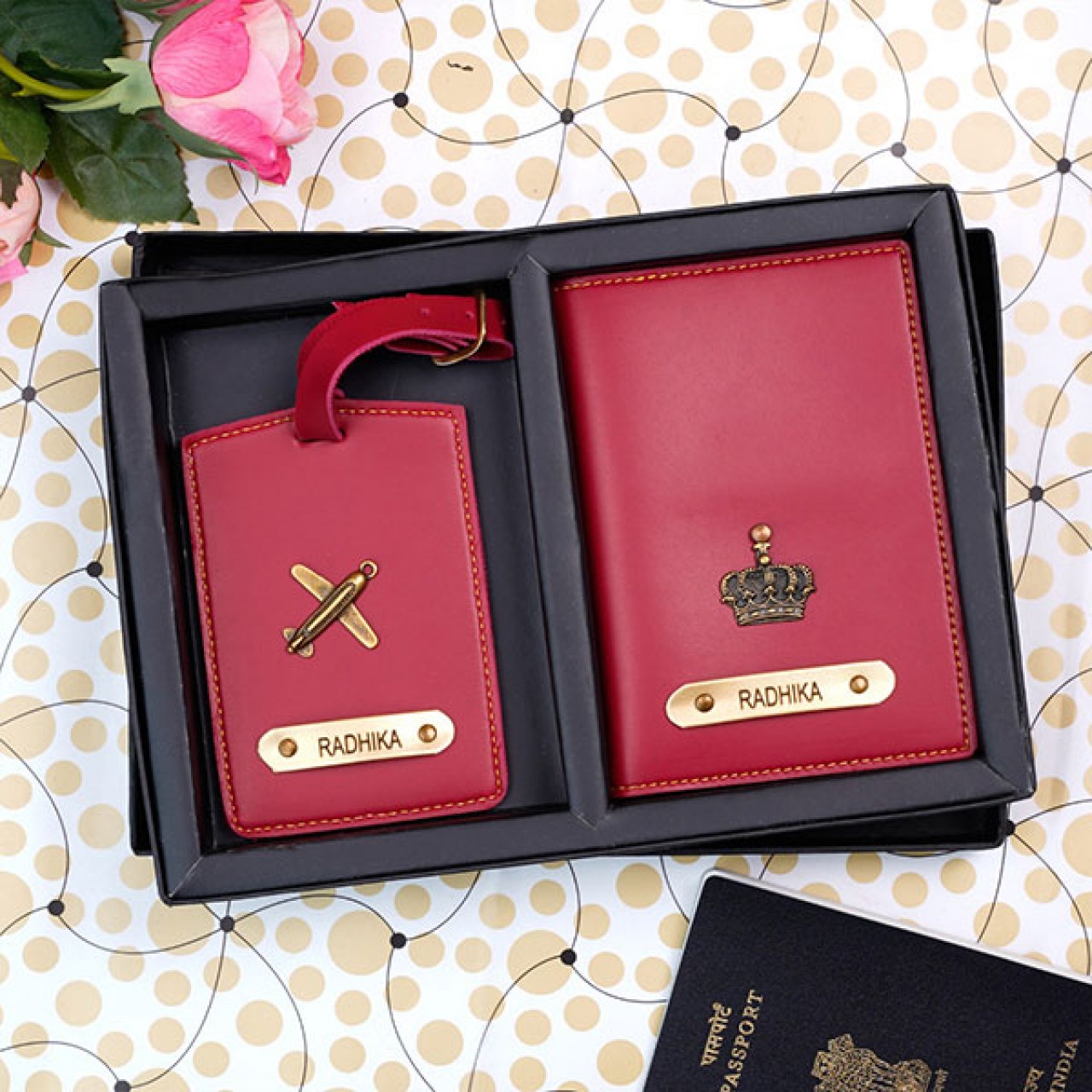 Wanderlust Passport Cover & Luggage Tag Combo