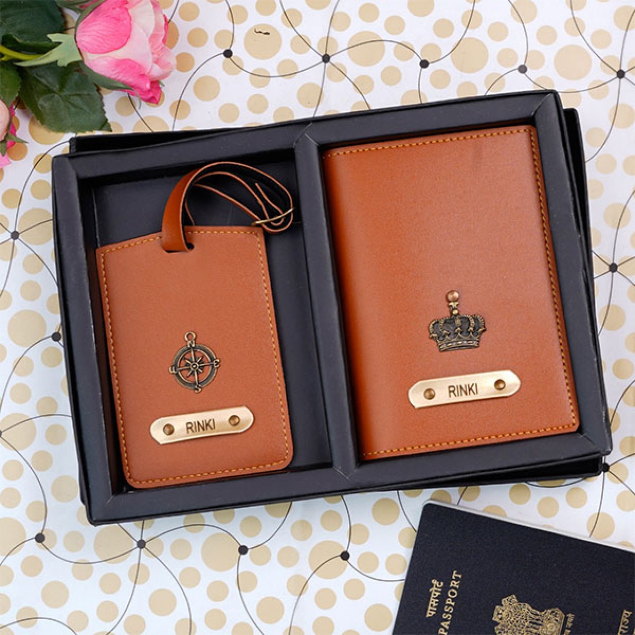 Wanderlust Passport Cover & Luggage Tag Combo