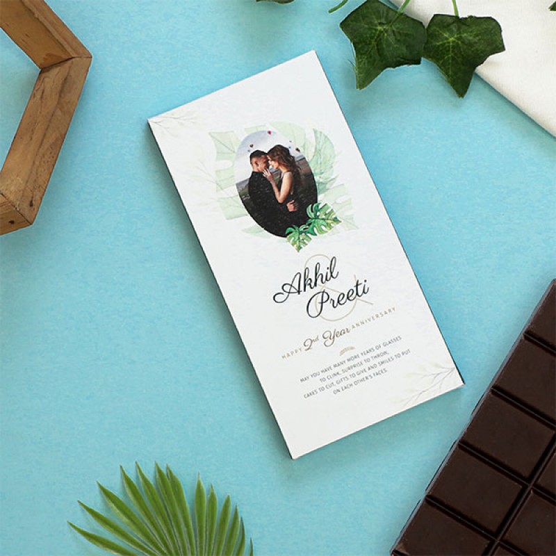 Personalized Bar Chocolates For Anniversary