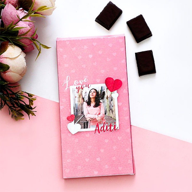 Personalized Love You Themed Bar Chocolates