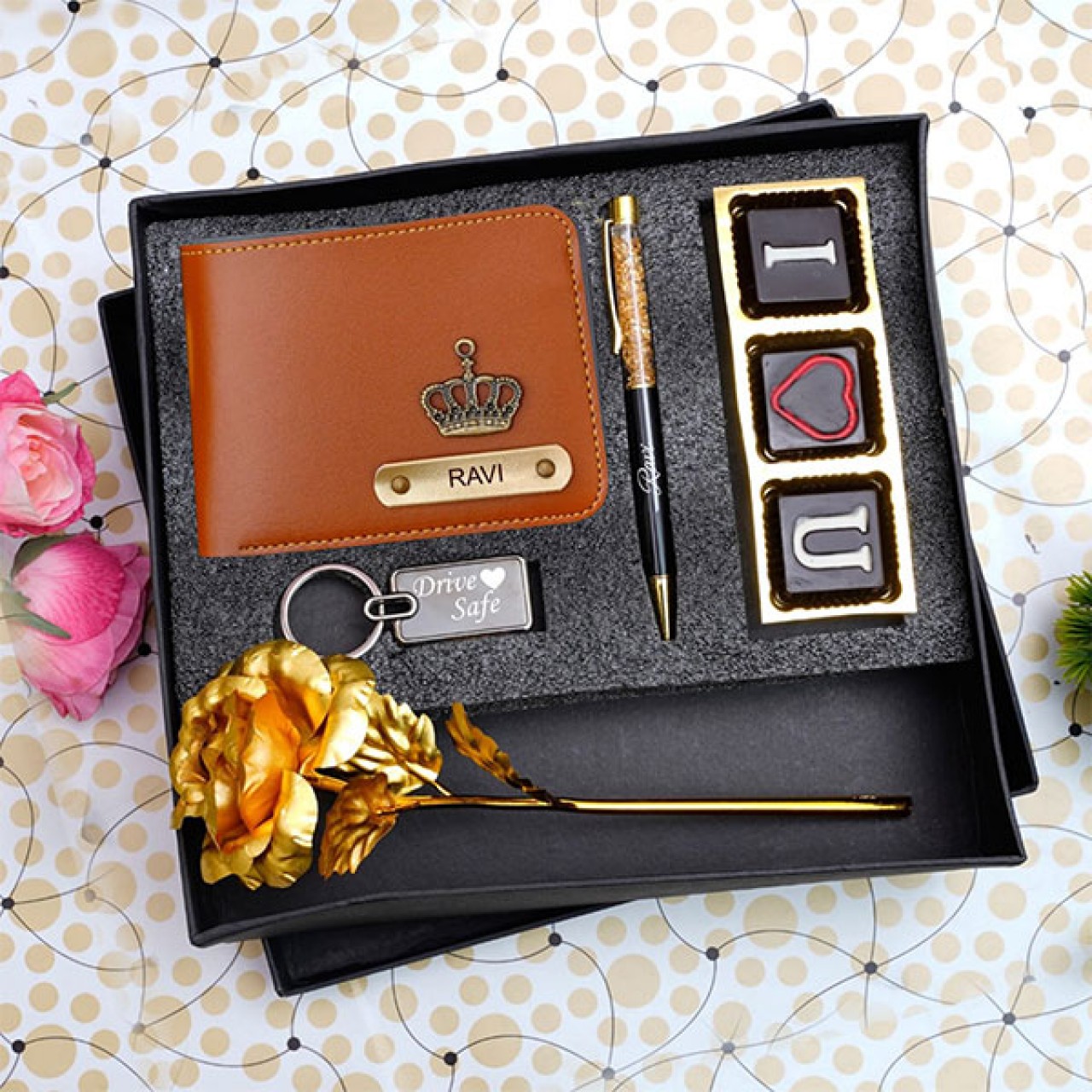 Chocolate & Wallet gift set