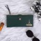 Personalized Clutch With Name & Charm - Green
