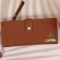 Personalized Clutch With Name & Charm - Tan