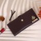 Personalized Clutch With Name & Charm - Brown