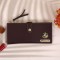 Personalized Clutch With Name & Charm - Brown