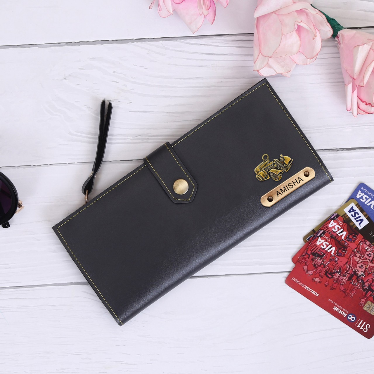 Personalized Clutch With Name & Charm