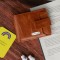 Personalized Tan Wallet Keychain & Pen Gift Set