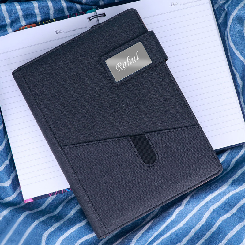Personalized Diary With Flip Strap Closure