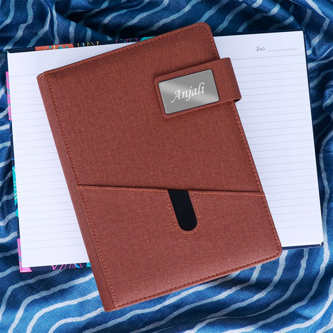 Personalized Diary With Flip Strap Closure