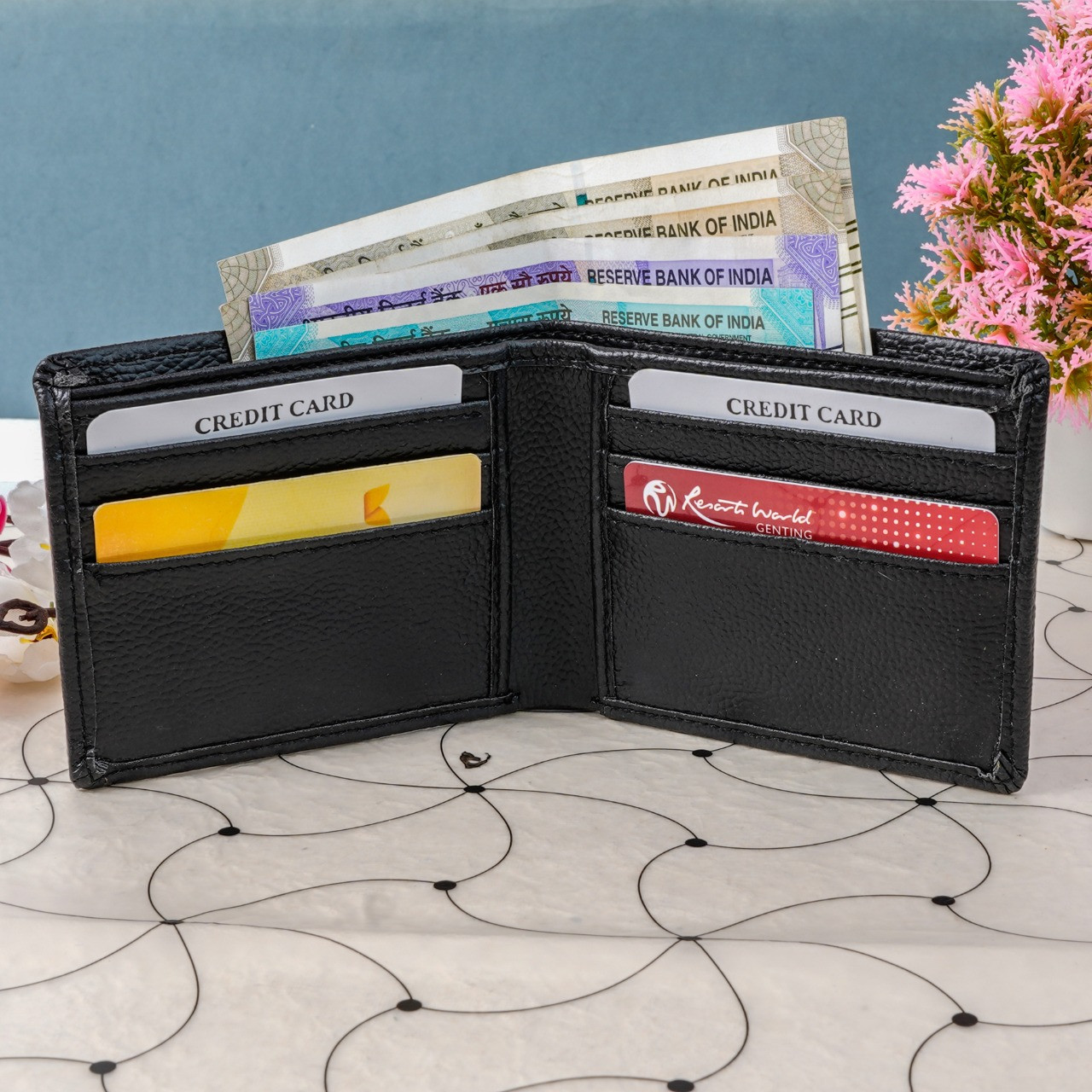 Personalized Textured Wallet For Men