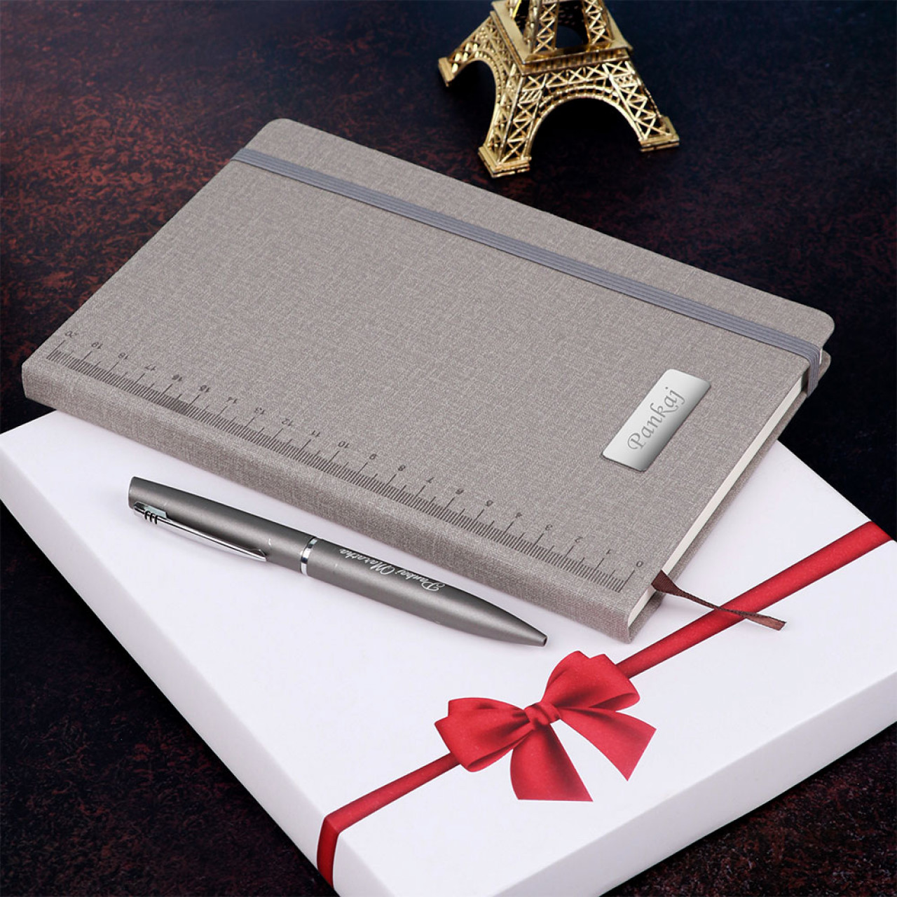 Personalized Ruler Design Diary With Name