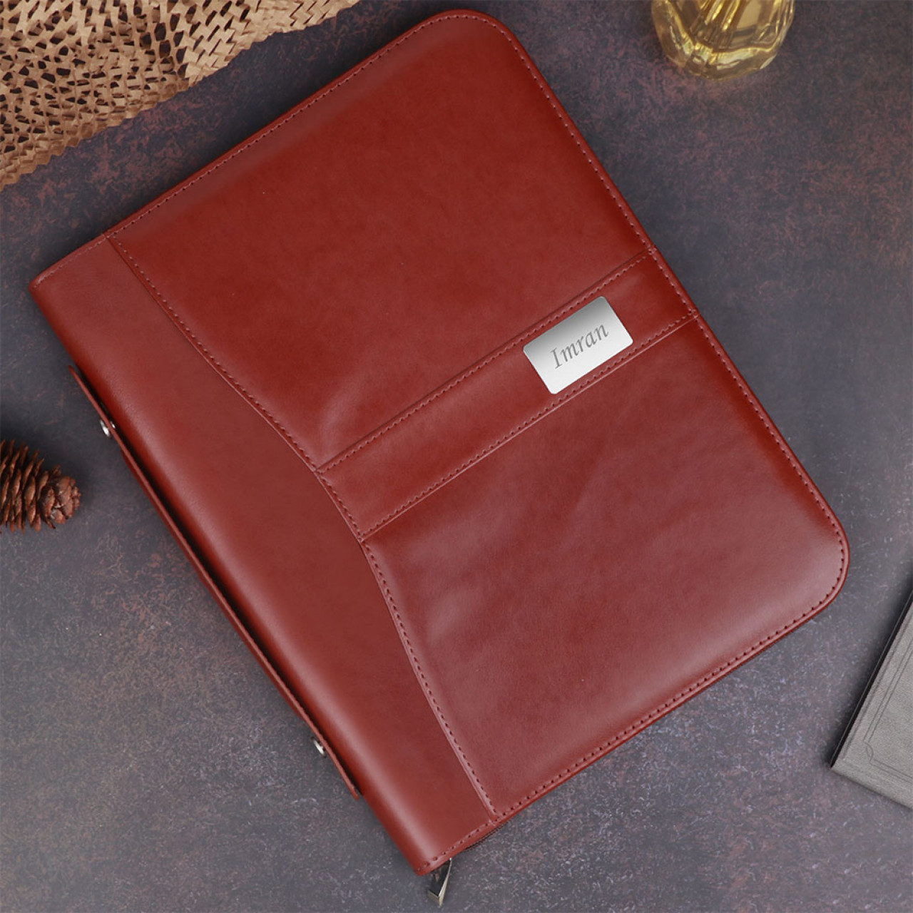 Personalized Leatherette Multi-Utility Folder