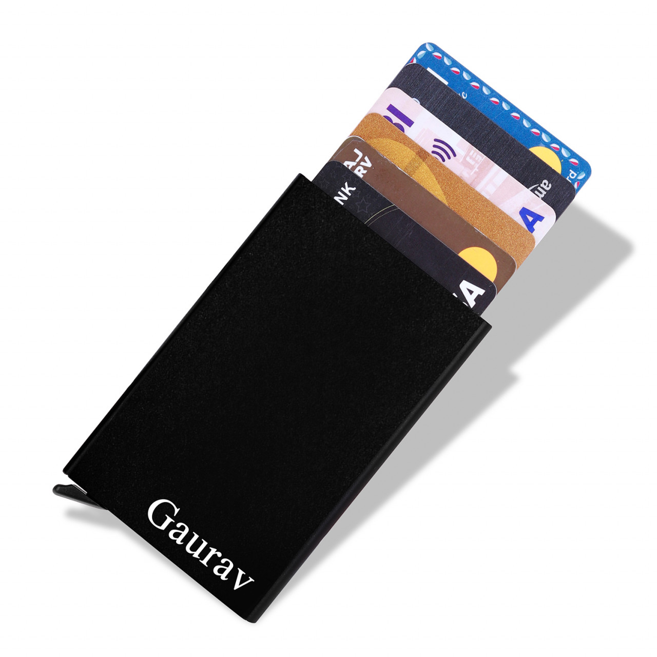 Personalized RFID Protected Metal Card Holder